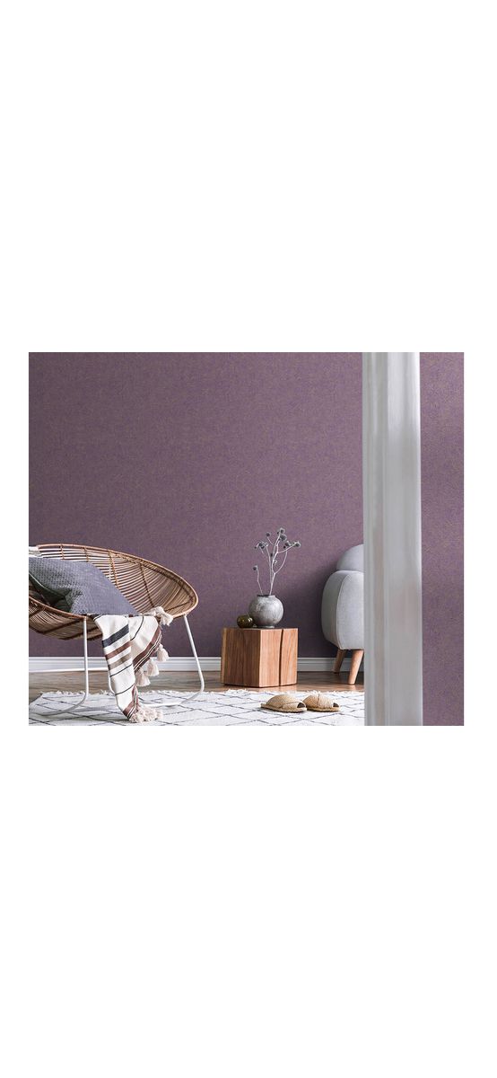 Tapet imitaţie decorativă mov cu detalii bej auriu, Erismann GMK4 1037745, vlies extralavabil