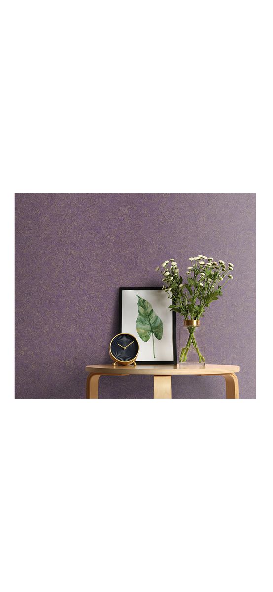 Tapet imitaţie decorativă mov cu detalii bej auriu, Erismann GMK4 1037745, vlies extralavabil