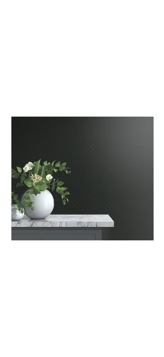 Tapet negru cu model romburi, Erismann Versaille 1028915, pe suport vlies, rolă de 5mp