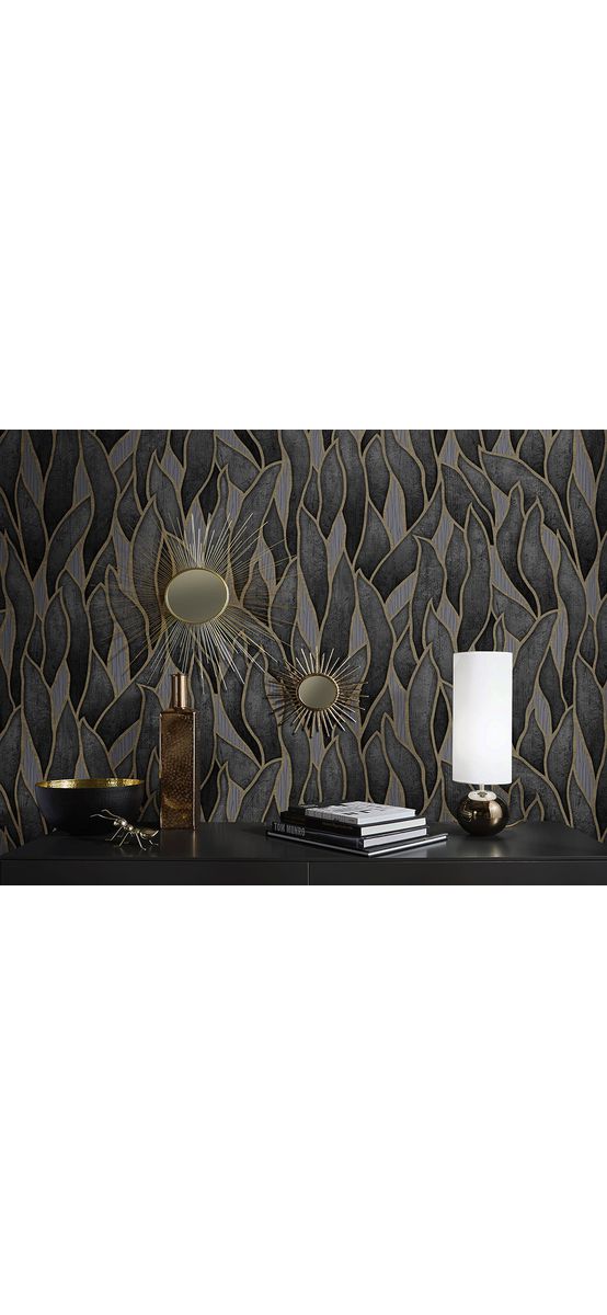Tapet modern negru Spotlight 1010433