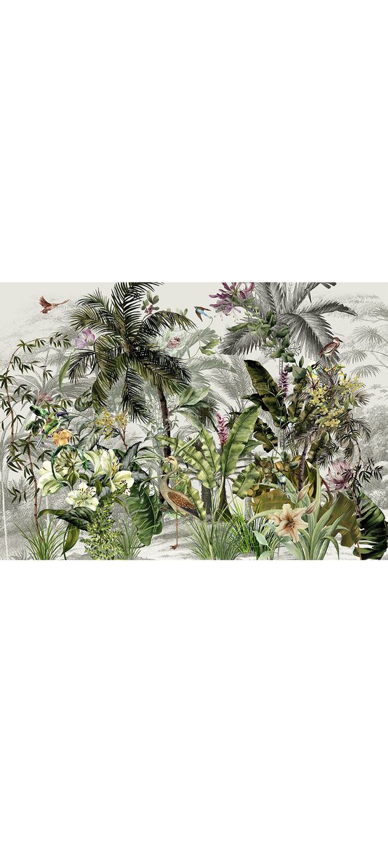Fototapet peisaj junglă, Komar Birds in the jungle, vlies, 350x250 cm