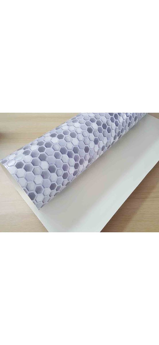 Tapet Ceramics Hexagon, d-c-fix, imprimeu hexagoane, gri, lățime 67 cm