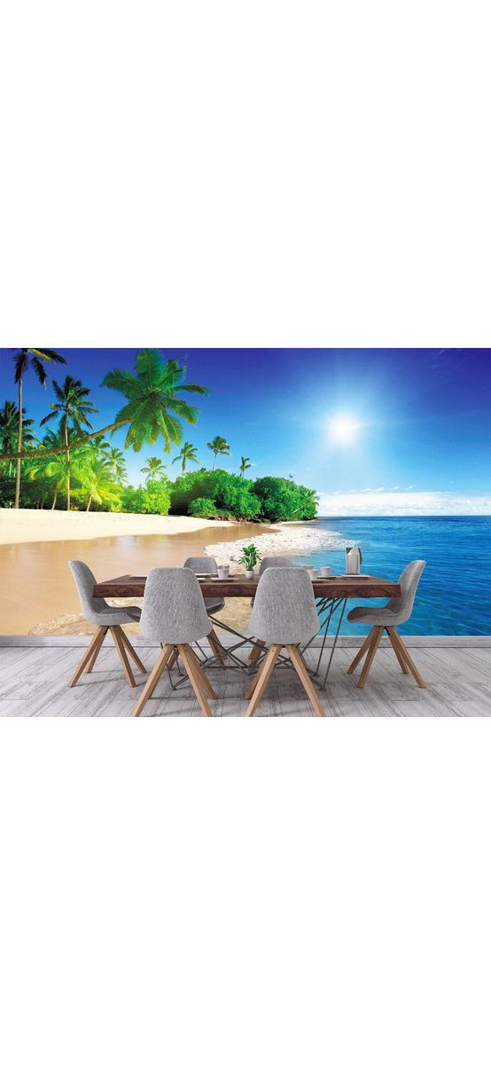 Fototapet peisaj plajă exotică, Caribbean Beach, 400x260 cm