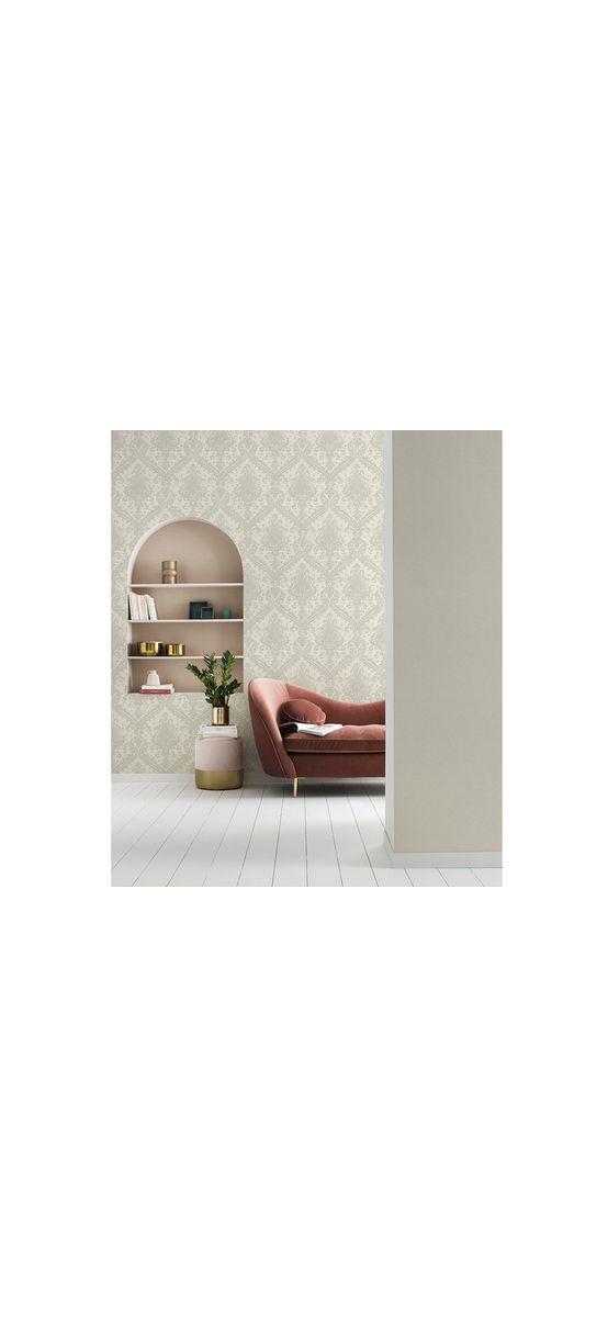 Tapet clasic gri deschis, Rasch 420517
