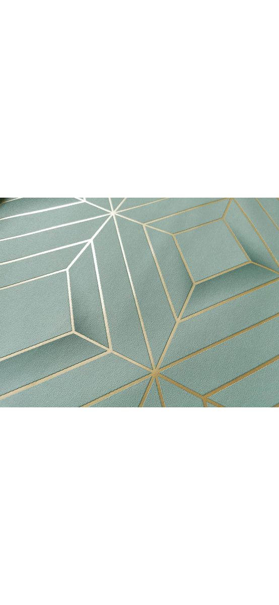 Tapet modern vernil, Ugepa, model geometric cu linii aurii, Galactik L61401