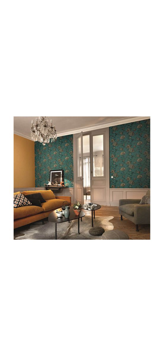 Tapet floral verde, Erismann, Profi Selection 633536