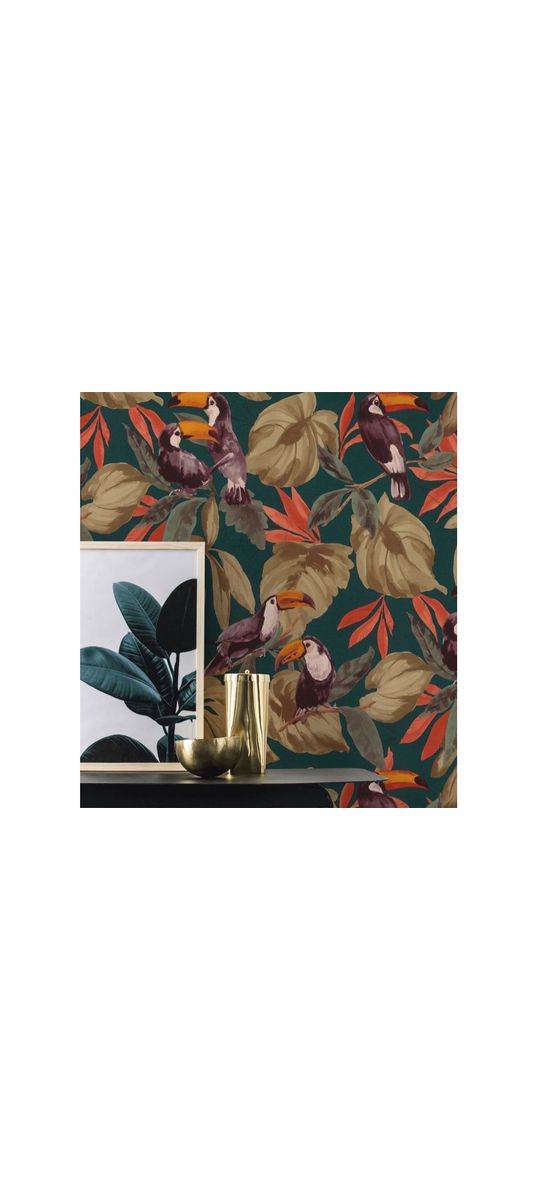 Tapet decor tropical, Rasch Tropical Toucans 807509