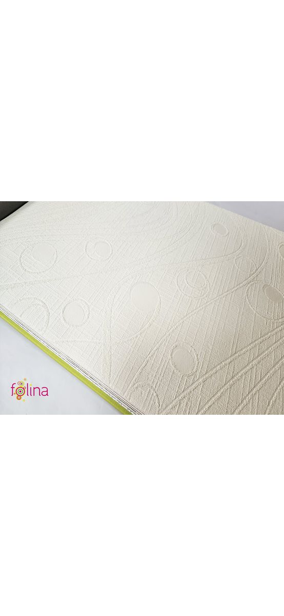 Tapet vlies vopsibil, alb cu model cercuri, Marburg Patent Decor 9456, 10x0.53 metri