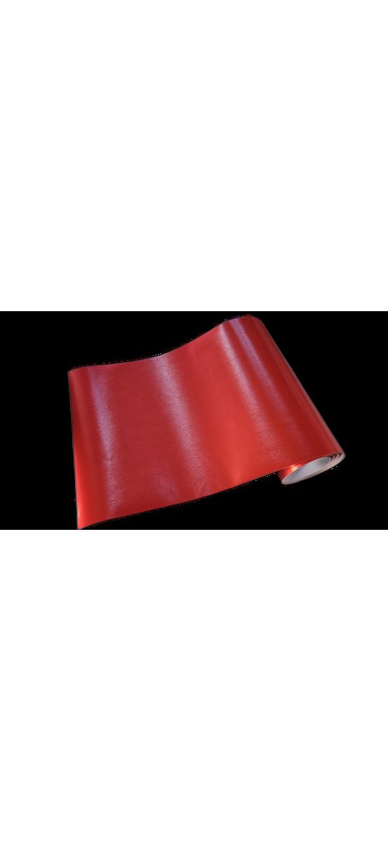 Autocolant roşu cărămiziu cu efect metalic mat brushed, pentru cutter plotter, rolă de 30x200 cm