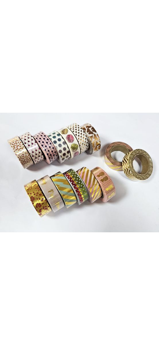 Set 15 role washi tape, benzi adezive decorative, Folina MIX4