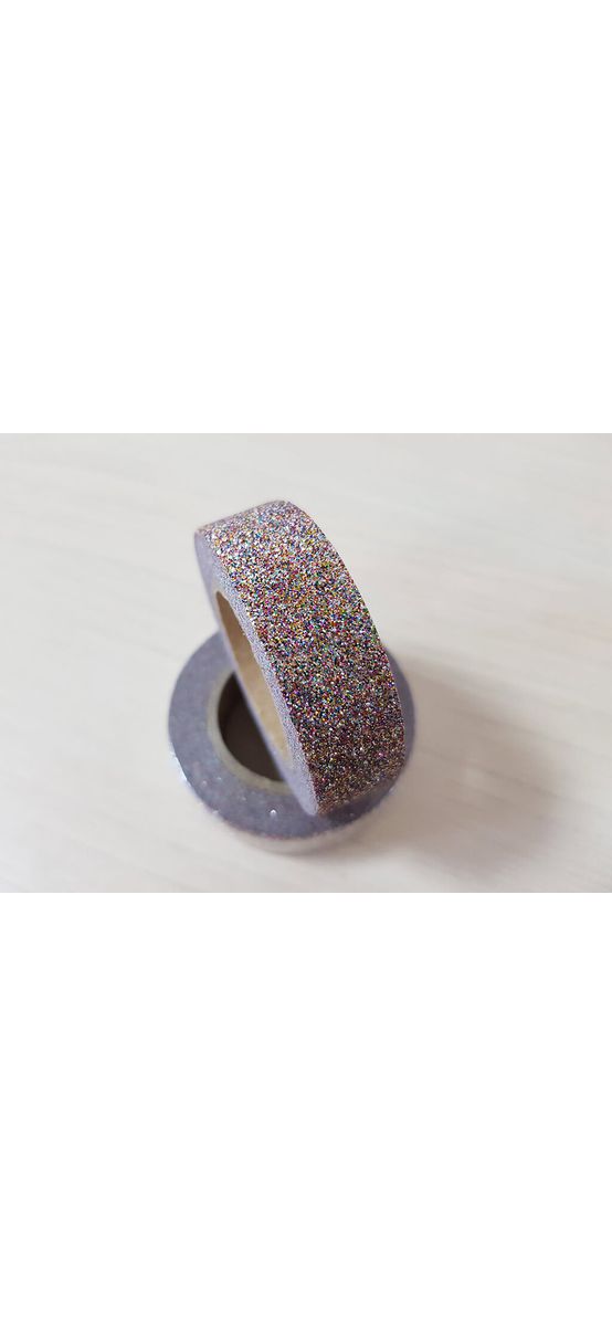 Bandă adezivă Washi Tape Glitter Sand, Folina, cu sclipici, 15mmx5m 