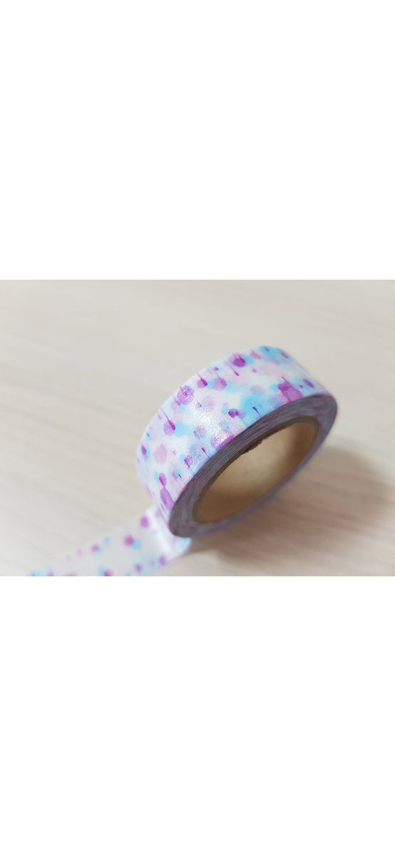Set 2 role washi tape, bandă adezivă pastel, 15 mm x 10 m